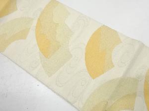 明綴扇面の美模様織り出し袋帯